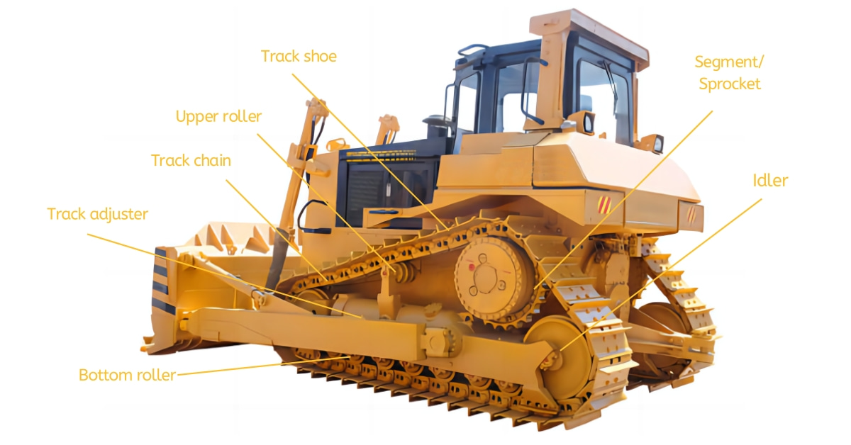 Bulldozer Lower Roller Single Flange D60-6 141-30-00578