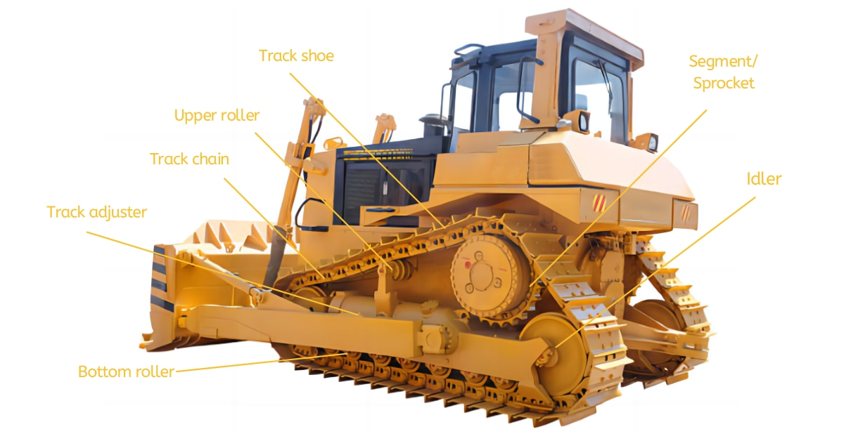 Bulldozer Carrier Roller D6H Undercarriage Part